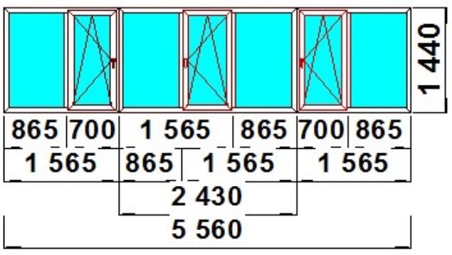 Остекление шестиметрового балкона от перил, без обшивки, система: Schmitz, заполнения: 24 4х16х4 (ст/п 24) Добрые Окна торгово-монтажная компания