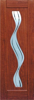 Дверь межкомнатная из ПВХ: по периметру древесина (сосна), полость - полное заполнение древесины, отделка - плёнка ПВХ (Германия). Размеры дверных полотен: 550/600 х 1900 мм, 600/700/800/900 х 2000 мм. Толщина полотна: 40 мм. Водопад Со стеклом от Добрые Окна торгово-монтажная компания