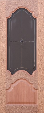 Дверь межкомнатная шпонированная: Демпфирующий слой - МДФ, по периметру древесина (сосна), отделка полотна - натуральный шпон ценных пород дерева. Покрытие - полиуретановый лак (Италия) 4 слоя. Размеры дверных полотен: 550/600 х 1900 мм, 600/700/800/90 Добрые Окна торгово-монтажная компания